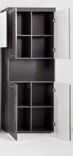 Hoge Kast Amanda | 73 X 31 X 190 Cm | Agave Grey -Songmics Winkel Amanda BD 1393 105 21 geoeffnet 8331