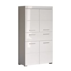 Hoge Kast Amanda/Mando/Bea | 73 X 31 X 130 Cm | High Glossy White -Songmics Winkel Amanda BD 1393 107 01 dynamisch Freisteller 20230112 803b
