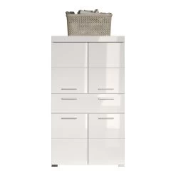 Hoge Kast Amanda/Mando/Bea | 73 X 31 X 130 Cm | High Glossy White -Songmics Winkel Amanda BD 1393 107 01 frontal D Freisteller 20230112 97e4