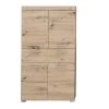 Hoge Kast Amanda/Mando | 73 X 31 X 130 Cm | Melamine | Espen-Eikenkleur -Songmics Winkel Amanda BD 1393 107 92 frontal Freisteller d4ba