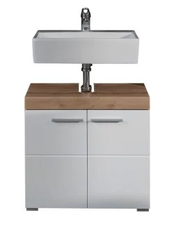 Wastafelmeubel Amanda/Mando | 60 X 34 X 56 Cm | Aspen White -Songmics Winkel Amanda BD 1393 301 07 Freisteller 1 072a