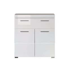 Opbergkast Amanda/Mando/Bea | 73 X 31 X 79 Cm | White High Gloss | Multifunctioneel -Songmics Winkel Amanda BD 1393 805 01 frontal Freisteller 20230112 ef2a