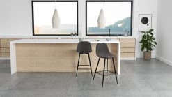 Barstoel Wilhelm, H: 65cm - Donkergrijs/zwart -Songmics Winkel B019BDE8 DA51 43BB B80E 58C4324FA73B d608