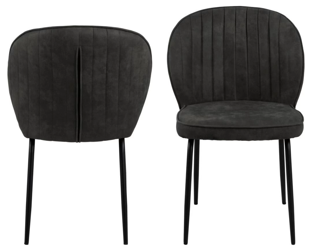 Eetkamerstoel Patri - Antraciet/zwart 9 Eetkamerstoel Patri - Antraciet/zwart - Afbeelding 7