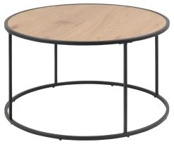 Salontafel Dover Ø80 - Zwart/wilde Eik -Songmics Winkel BB5E762A 2C99 4869 8BD5 CC27A69B3722 2277
