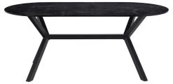 Ovalen Eettafel Laxey 180x90 - Zwart -Songmics Winkel BC446E2F 74D0 4C88 92D1 3D8631E4F5C0 133d