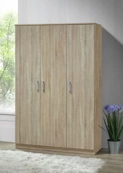 Kledingkast Lias 3 Deuren & 52 Cm Diep -Songmics Winkel BERGAMA TR WR3D HR2 055d