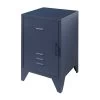 Nachtkastje Bronxx Locker Metaal 40x60 - Mat Blauw Denim -Songmics Winkel BRNA1107 INF 2344