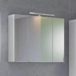 Spiegelkast Brama 120cm 3 Deuren - Wit