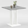 FMD Eettafel Brandon 70x70 - Wit/beton -Songmics Winkel Bandol 1 Wei Beton LA 933d