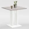 FMD Eettafel Brandon 70x70 - Wit/grijze Eik -Songmics Winkel Bandol 1 Wei Sandeiche 4395