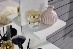 Make-uptafel Basix | 85 X 40 X 141 Cm | 100% Melaminegecoat | Wit -Songmics Winkel Basix SMT 1709 014 01 Detail Spiegel 20190307 d41d