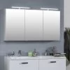 Spiegelkast Bobbi 120cm Model 2 3 Deuren & Ledverlichting - Wit -Songmics Winkel Bologna weiss 02 1bfc