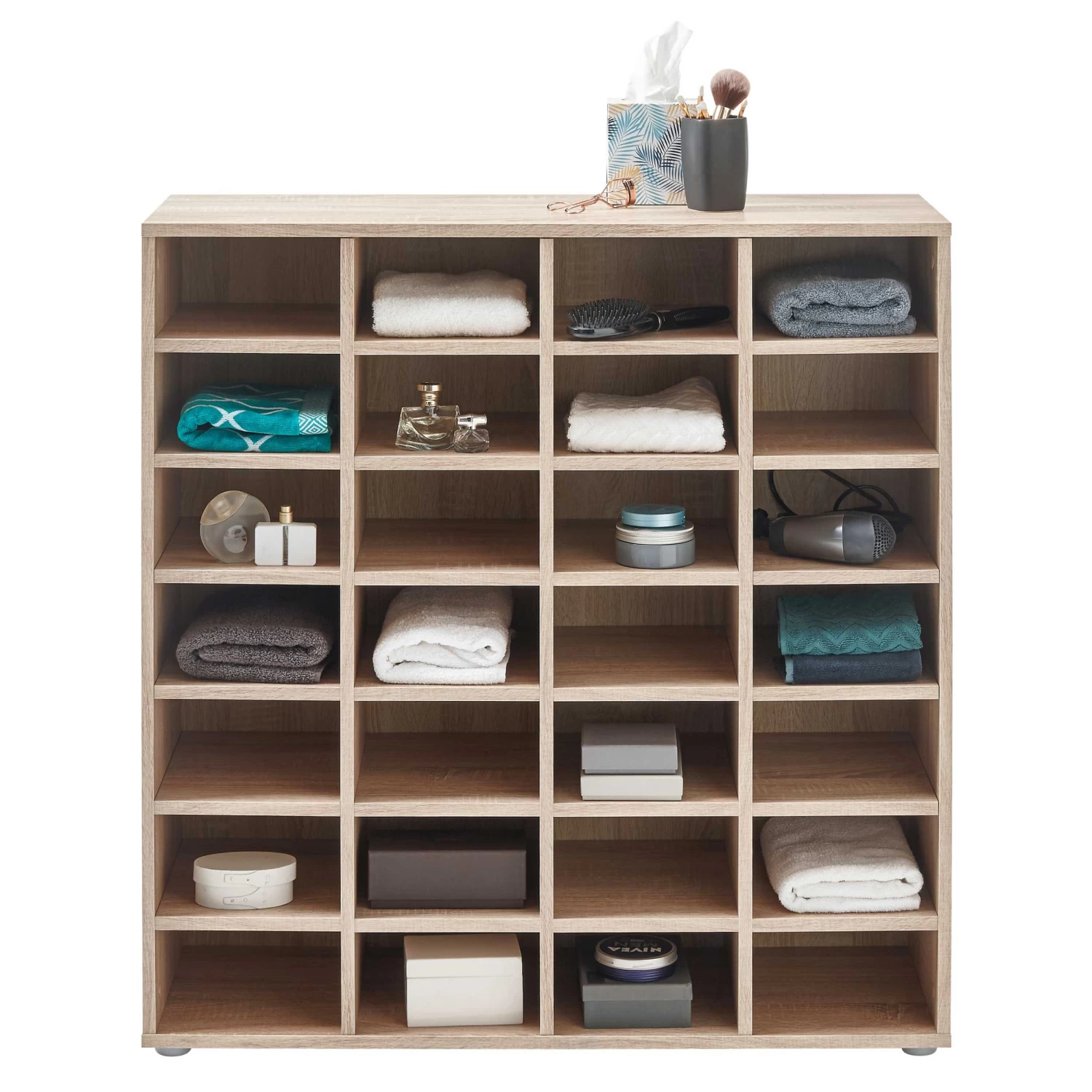 Opbergrek Zapa 28 Vakken - Eik 4 Opbergrek Zapa 28 Vakken - Eik - Afbeelding 2