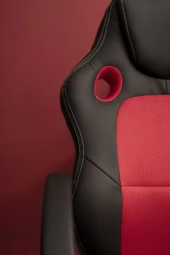 Gamestoel Dizzy - Zwart/rood 11 Gamestoel Dizzy - Zwart/rood -Songmics Winkel CHAISE RG AMB02 741d