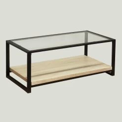 Salontafel Colley 120cm - Eik/zwart