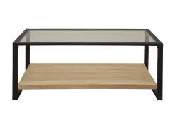 Salontafel Colley 120cm - Eik/zwart -Songmics Winkel COLORADO ZH 002 FRONT HR 166e