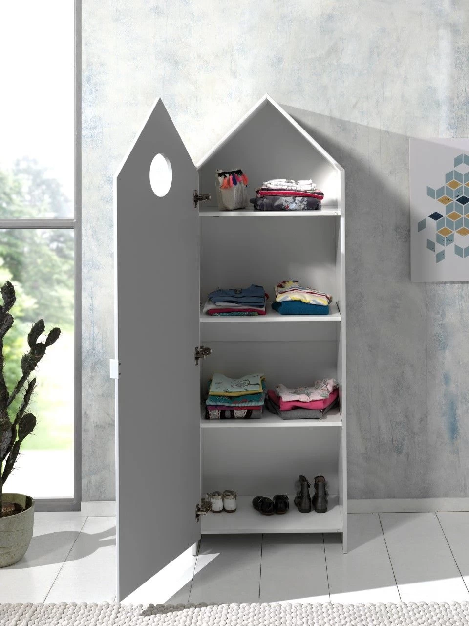 Kledingkast Casami - Roze 6 Kledingkast Casami - Roze - Afbeelding 4