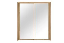 Kledingkast Cody 199cm Met 2 Schuifdeuren & Spiegel - Helvezia Eik -Songmics Winkel CYRUS H0J.210 A 1 af16