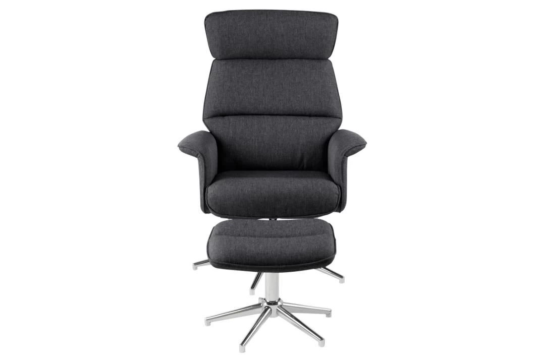 Relaxfauteuil Alura Met Voetenbankje - Grijs 7 Relaxfauteuil Alura Met Voetenbankje - Grijs - Afbeelding 5