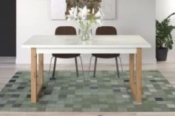 Uitschuifbare Eettafel Dakota | 160 X 90 X 75 Cm | Artisan Oak-decor -Songmics Winkel Dakota WO 2106 163 07 frontal D 20220607 e0c4