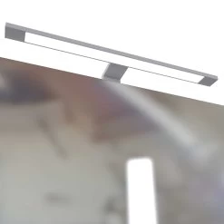 Dubbel Wastafelmeubel Met Spiegelkast Dasa 120cm 4 Lades - Wit -Songmics Winkel Davos Detail LED Aufbauleuchte 3b62