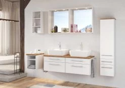 Wandrekje Dasa 30cm Met 2 Legplanken - Wit -Songmics Winkel Davos Milieu A6 7348