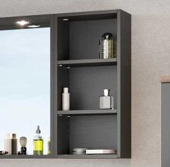 Wandrekje Dasa 30cm Met 2 Legplanken - Grafiet/mat Grijs