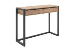 Sidetable Damon 100cm 2 Lades - Eik/antraciet -Songmics Winkel Denver 44 perspektive a007