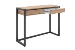 Sidetable Damon 100cm 2 Lades - Eik/antraciet -Songmics Winkel Denver 44 perspektive offen 52d6