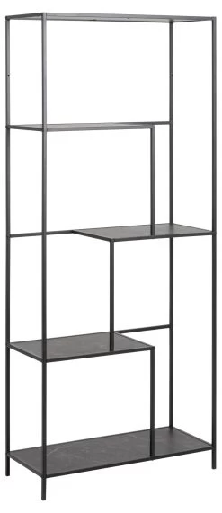 Wandrek Infinity 170 Cm Met 3 Zwevende Legplanken - Zwart/marmer -Songmics Winkel E15C9825 F786 4397 9F31 ECDEF6268E13 65cc