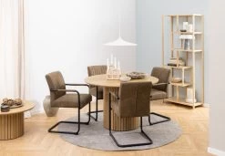 Sledestoel Adinda Met Armleuning - Bruin/zwart -Songmics Winkel E8A48F10 0628 49BF 900C 585B1A5ADEB4 161b