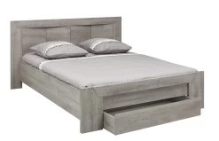 Tweepersoonsbed Hayden Met Lade 140x200 - Lichtgrijze Eik -Songmics Winkel EDEN H96.103 104 BO 70ee