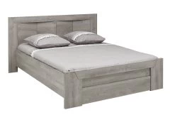 Tweepersoonsbed Hayden Met Lade 140x200 - Lichtgrijze Eik