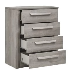 Commode Hayden 4 Lades - Lichtgrijze Eik -Songmics Winkel EDEN H96.164 BO faba