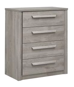 Commode Hayden 4 Lades - Lichtgrijze Eik