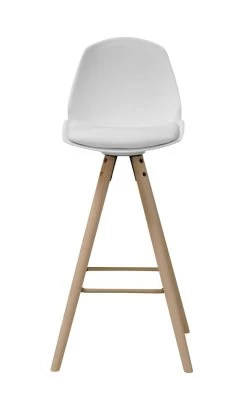 Barstoel Sammy - Wit/beige -Songmics Winkel EEAE67F9 E166 46BD A75C 81053C891F9D 474a