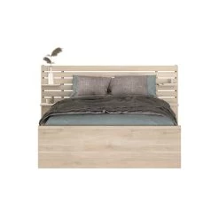 Tweepersoonsbed Tokio 140x190cm-eikdecor/wit -Songmics Winkel ESCALE 3580 L140 STYLE F 07cd