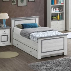 Bed Hannelore - Eik Met Betonlook Afwerking