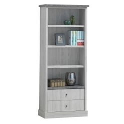 Boekenkast Hannelore Met 2 Lades - Grijze Eik