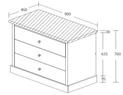 Commode Hannelore -Songmics Winkel Emma commode 69a3