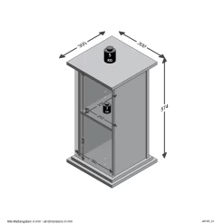 FMD Sokkel Essex Klein - Eik -Songmics Winkel Essex 1 107f