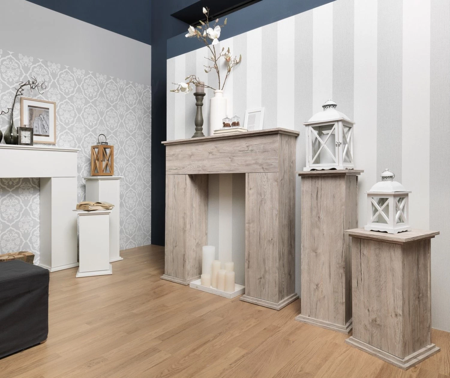 FMD Sokkel Essex Klein - Wit 4 FMD Sokkel Essex Klein - Wit - Afbeelding 2