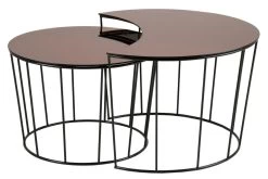 Set Van 2 Salontafels Bonza - Zwart -Songmics Winkel F573BE78 C901 45D5 ADE8 5D25E7984E80 1462