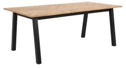 Eettafel Brian 180cm Rechthoekig Visgraat - Eiken Decor/zwart -Songmics Winkel F86BC4E1 2877 4E28 A91F 323BA312635A c33d