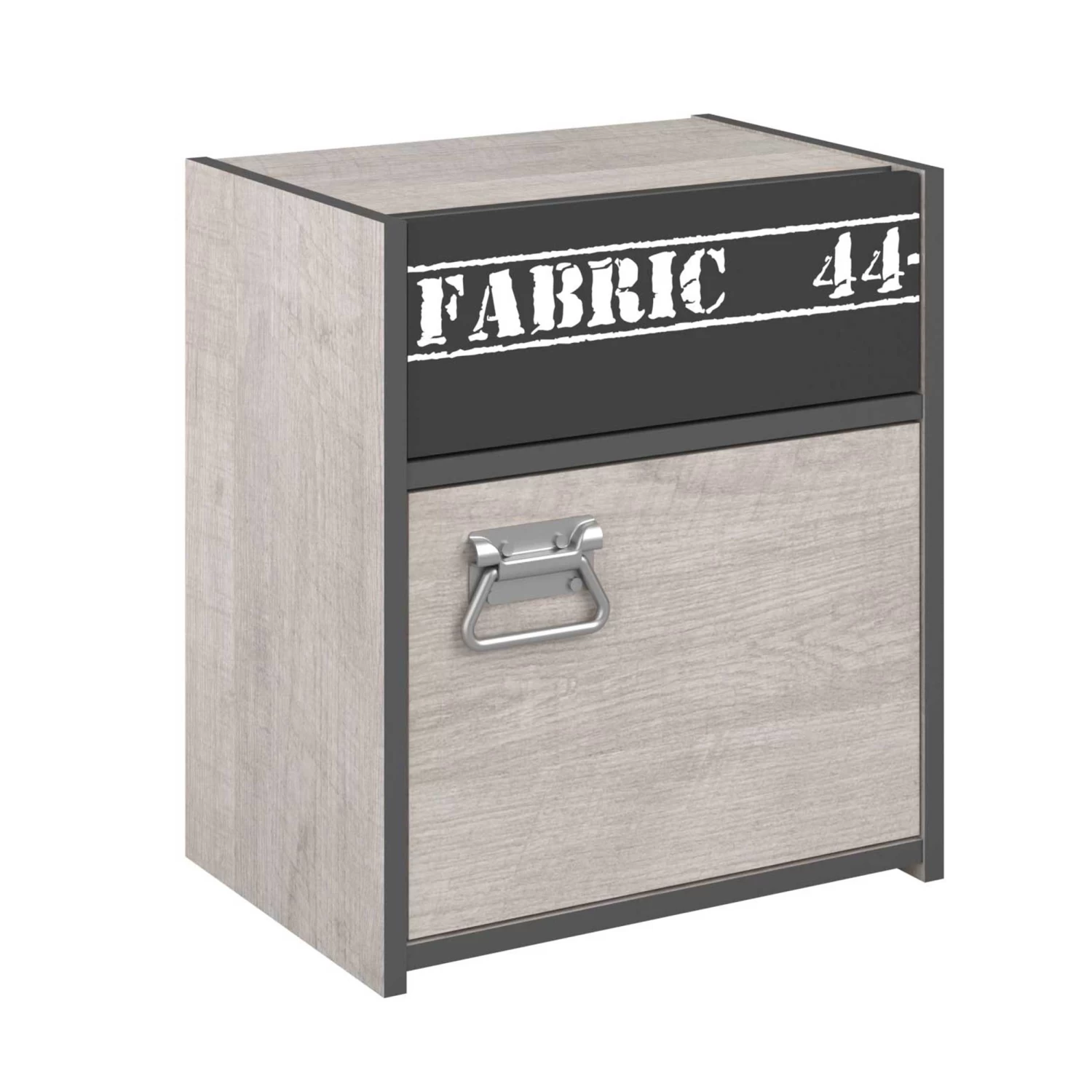 Nachtkastje Fabric Industrieel - Beige/grijs 16 Nachtkastje Fabric Industrieel - Beige/grijs - Afbeelding 14