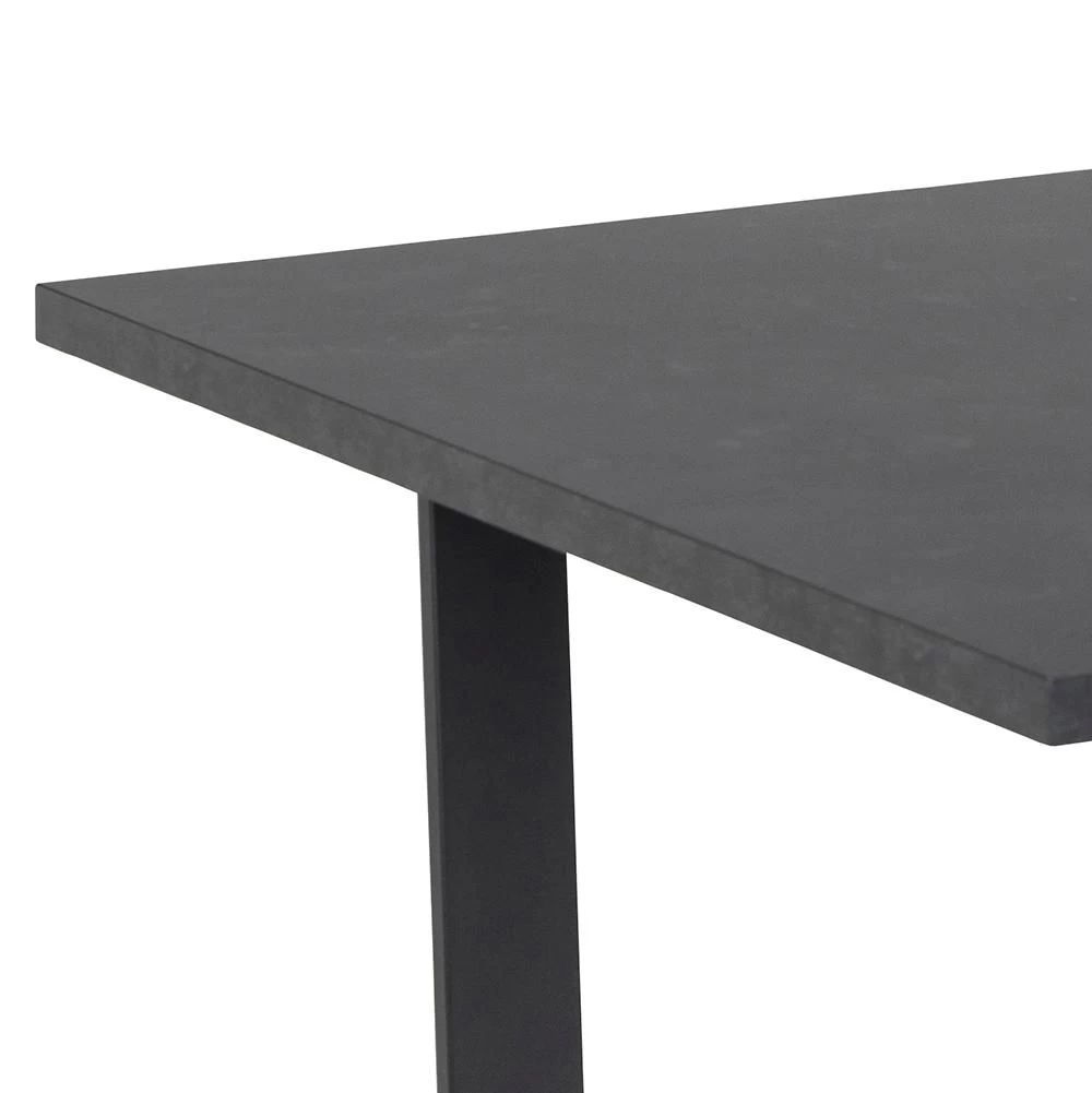 Verlengbare Eettafel Amanda 160<220x90 - Marmer/zwart 7 Verlengbare Eettafel Amanda 160<220x90 - Marmer/zwart - Afbeelding 5