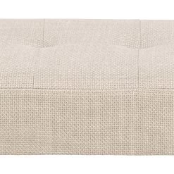 Halbankje Gloria Zwart Stalen Onderstel, Getuft 95x38x45 Cm - Beige -Songmics Winkel FCCBA14E 8C20 4A1A 816C 739BECD6E134 394c