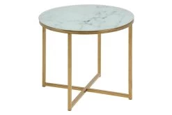 Ronde Bijzettafel Anika ø50cm - Wit Marmer/ Goud -Songmics Winkel FE69D717 2422 4382 AE76 9C4594E838F4 ac2d