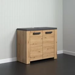 Wastafelmeubel Follow | 79 X 35 X 67 Cm | Artisan Oak -Songmics Winkel Follow BD 2228 301 E2 dynamisch 02 20230221 4147